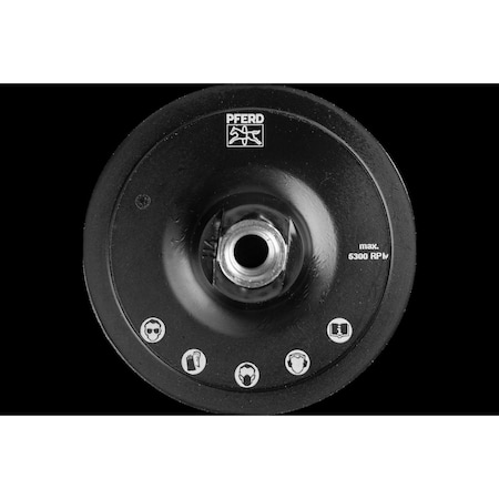 Pferd Hook/Loop Disc, Holder, 4-1/2"x5/8"-11 43410